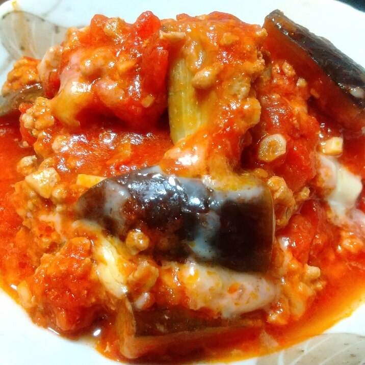 定番!なすとミンチのトマト煮